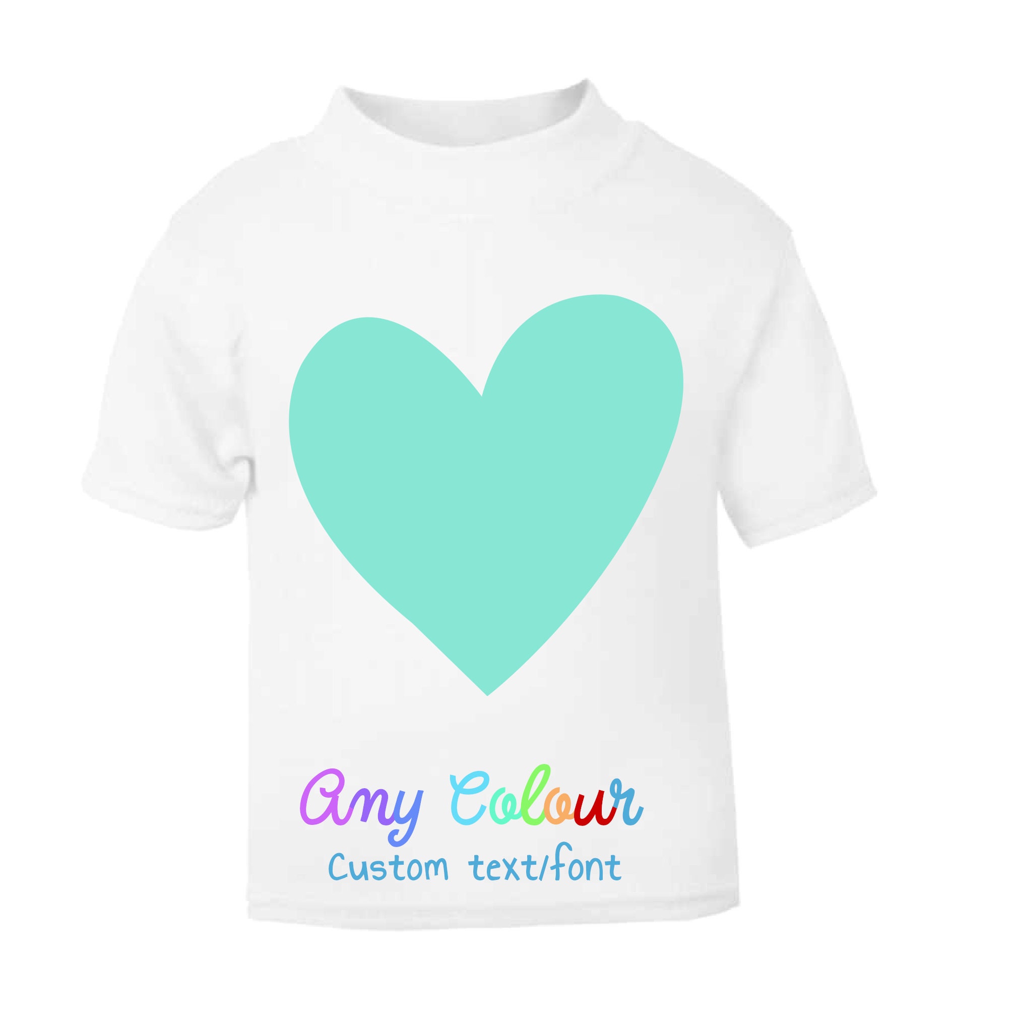 Kinder TShirt mit Herz und Herz personalisiert für Babys und Etsy