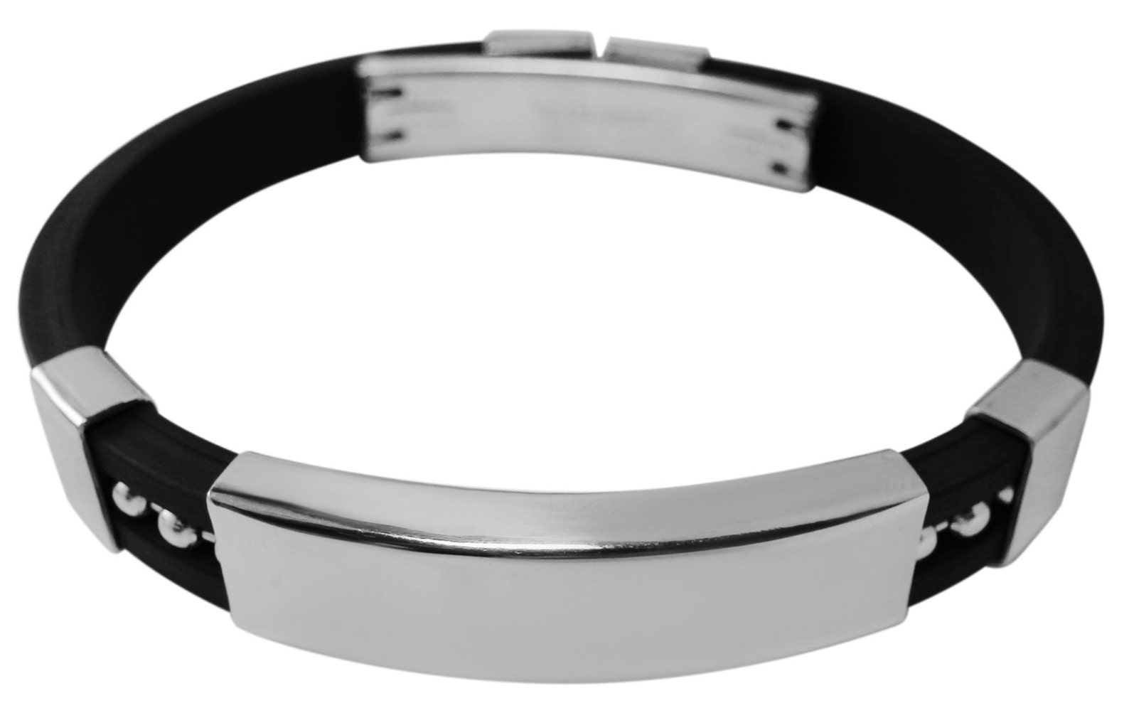 Men's ID Bracelet Stainless Steel Engraved Personalised Etsy