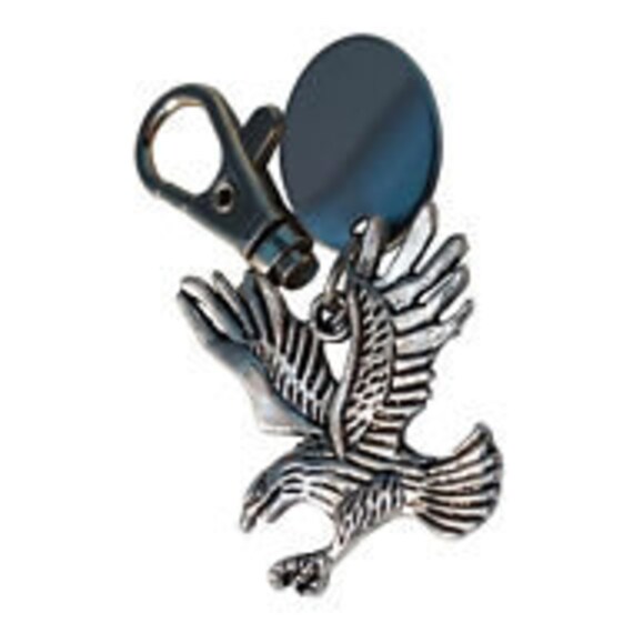 personalised keyring with gift pouch Custom Engraved PL166 Cross