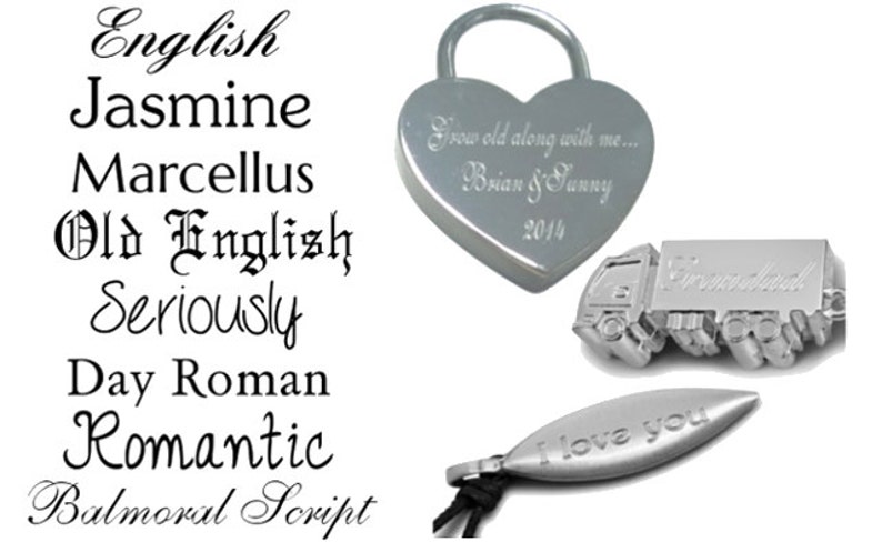 BR271 Personalised engraved winged heart for you keyring with gift pouch ref