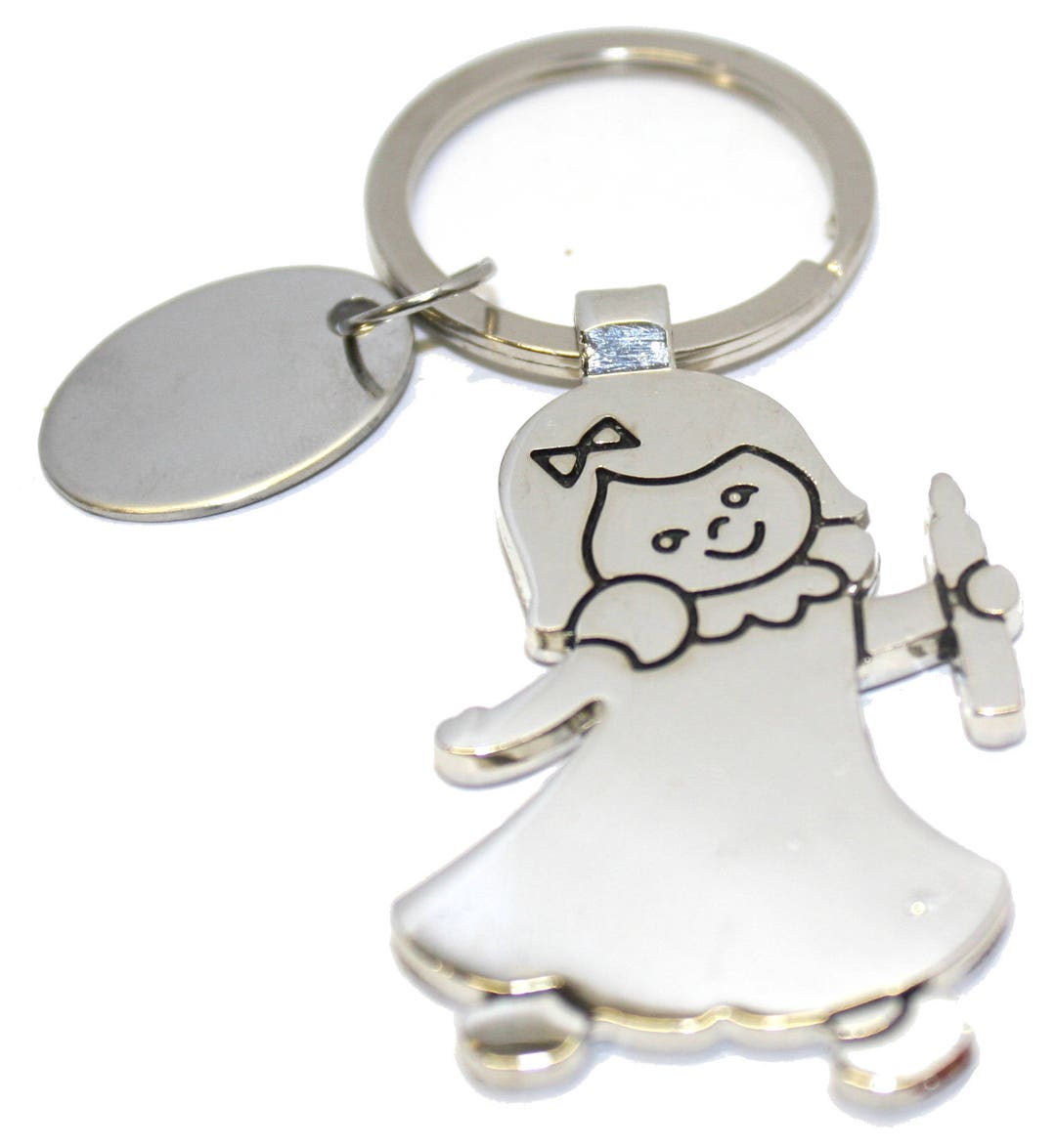 Engraved Little Girl Keyring in Gift Pouch BR564 Etsy