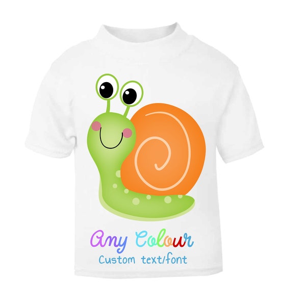 baby snail tee white main image 1