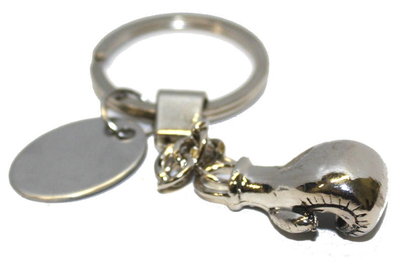 Engraved / Personalised Metal Boxing Glove Keyring in Gift Etsy