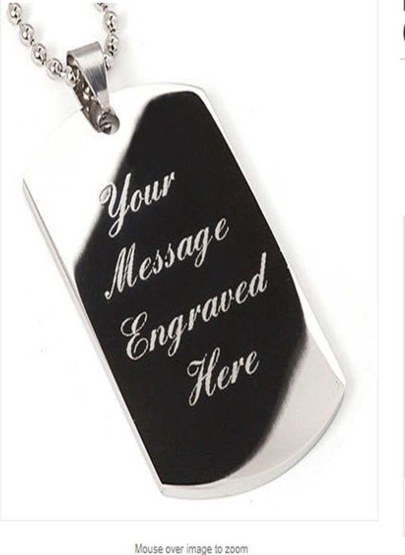 Engraving / Personalised Men's Dog Tag Ideal Gift Etsy Australia