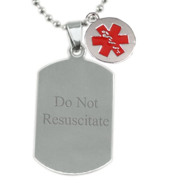Do Not Resuscitate Bracelet or Necklace Etsy
