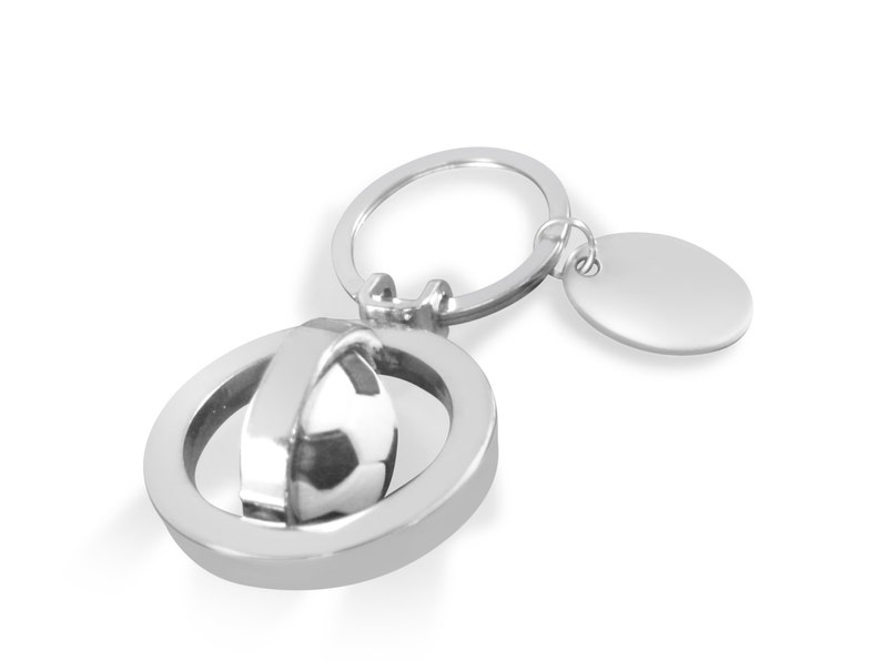 Soccer Ball Keyring Personalised Custom Engraved With Gift Etsy