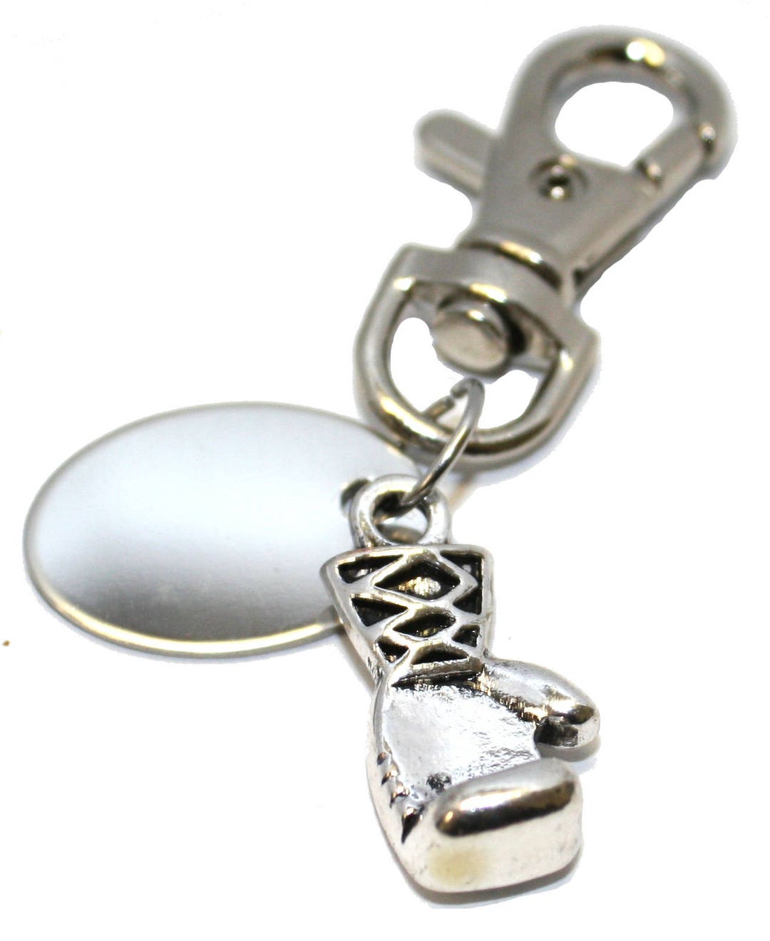 Personalised Boxing Glove Gym Charm Keyring in Black Velvet Etsy