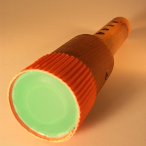 Wooden saxophone-clarinet like instrument