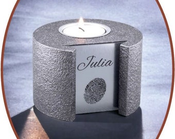 Mini urna de cremación conmemorativa para cenizas con portavelas HMP600