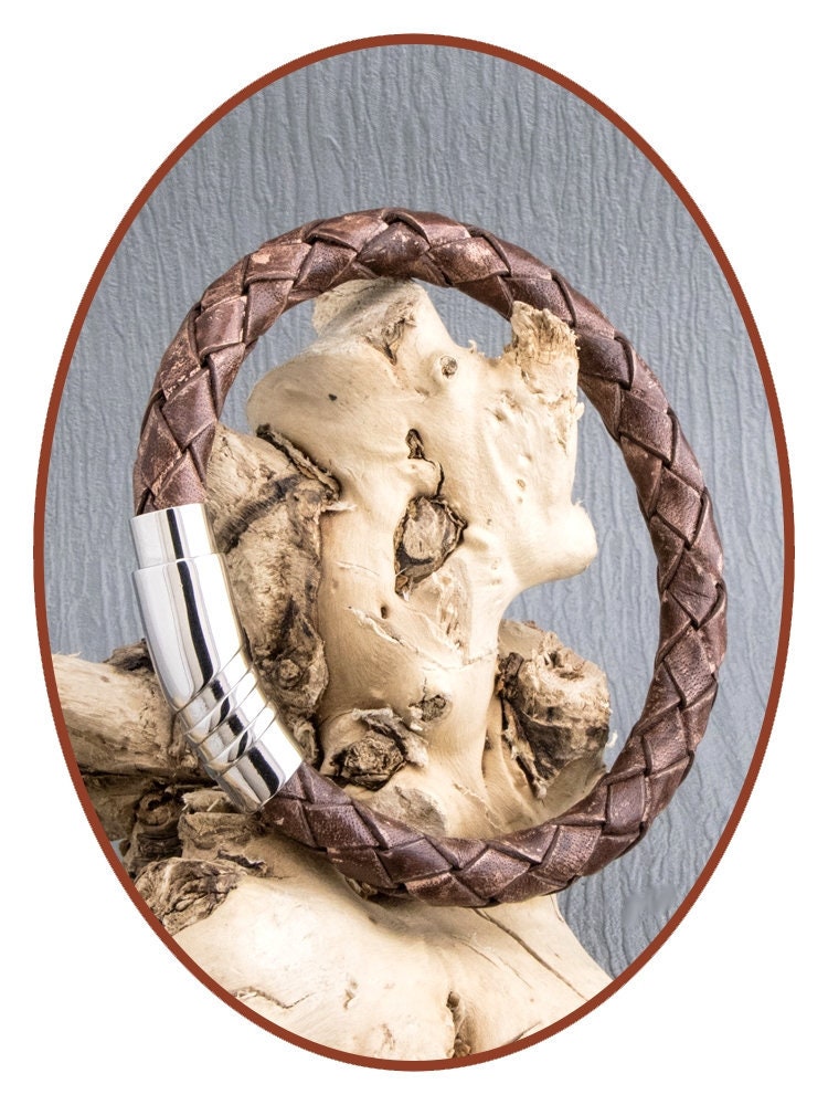 Memorial Jewelry Ashes Bracelet Stainless Steel Leather Etsy