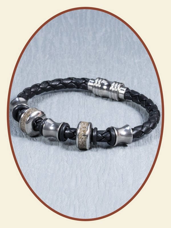 Cremation Bracelet Ashes Bracelet Steel Leather Visible Etsy