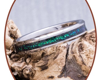 Anillo de cremación de carburo de tungsteno de 4 mm para cenizas de mascotas, anillo conmemorativo de cenizas de camaleón, joyería de urna de recuerdo de cremación, RB143C