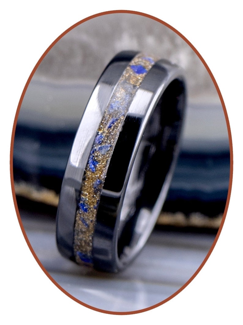 7mm Ashes Ring Ceramic Zirconium Pet Ash Cremation Etsy