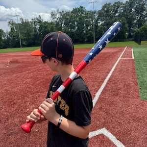 Stars and Stripes Wiffle Bat: Wiffle Ball Bat | Custom Wiffle Bat | Youth Baseball Gift