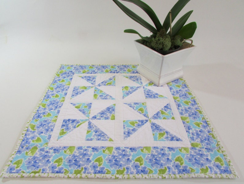 Bring a blue floral spot of color to your Kitchen Island Kitchen Island Topper