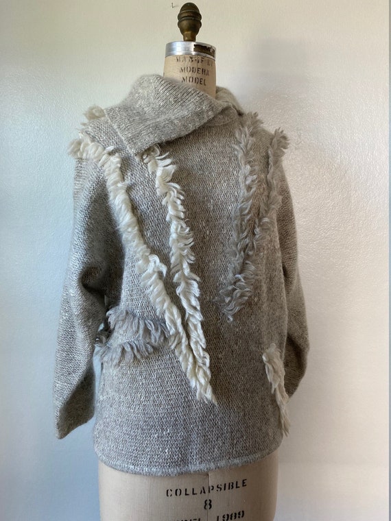 1980's Fiore Italy Wool/Kid Mohair/Alpaca/Silk Asy