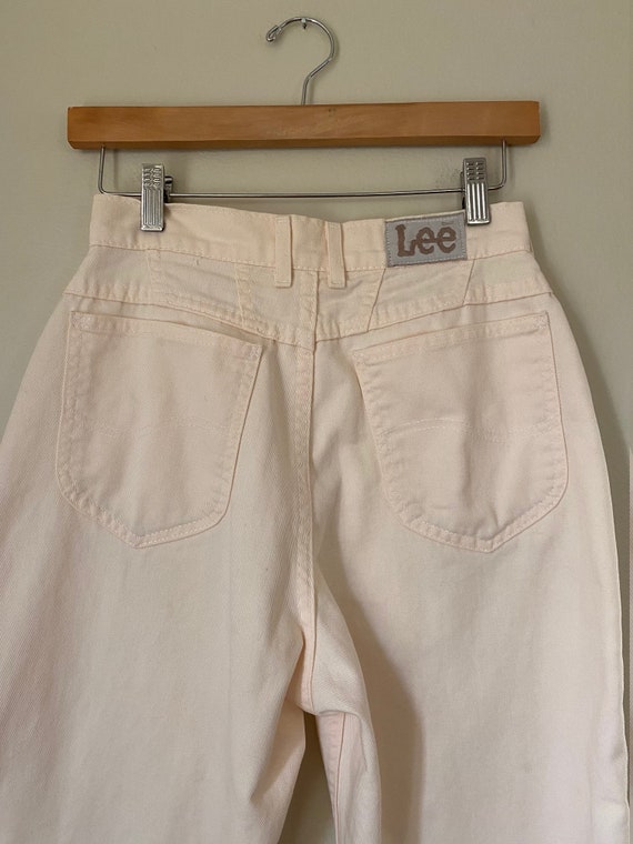 1980's Lee Riders 100% Cotton Petal Pink High Ris… - image 7