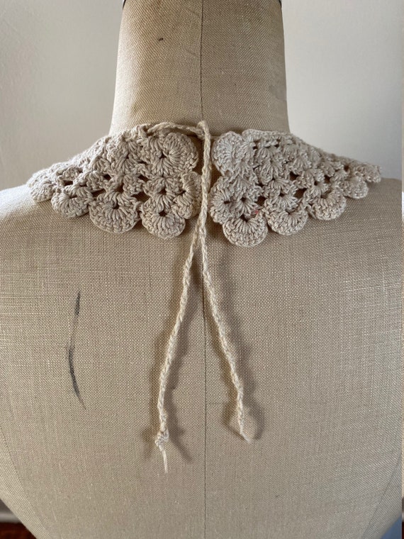 Vintage Victorian Style Crocheted Mercerized Cott… - image 5