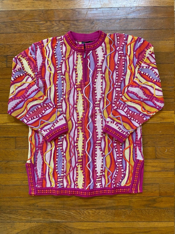 1990's Authentic COOGI Australia Textured Knit Zip