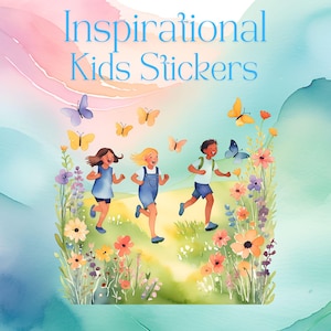 Druckbare Aufkleber für Kinder Inspirierende Aufkleber Sonntagsschule Aufkleber Positive Aufkleber für Kinder Bibel Vers Aufkleber Kleinkind Aufkleber