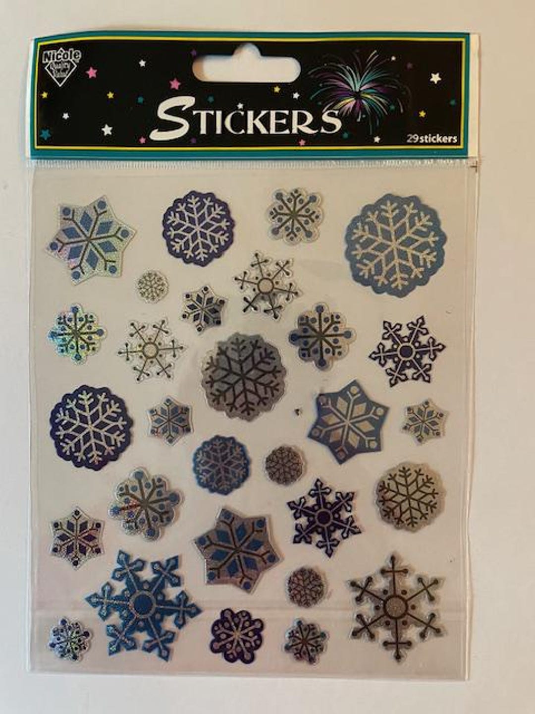 Snowflake Sitcker Snowflakes Sticker Sheet Snowflake Stickers for Scrapbooking Snowflake ...
