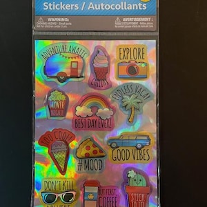 Adventure Theme Sticker Sheet Adventure Stickers for Scrapbooking Adventure Stickers for Cardmaking Exploration Stickers Travel Stickers