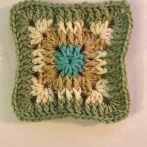 Granny Square Pattern Crochet Motif Pattern Crochet Blanket Square Crochet Blanket Pattern Crochet Coaster Pattern Seashore Beach Pattern