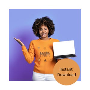 Tribal Pattern Shapes MOM – Heritage-Inspired Mother’s Day PNG