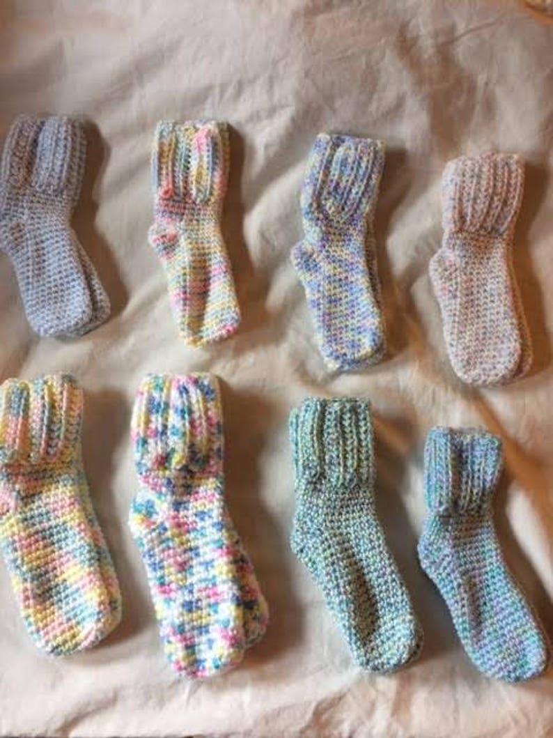 Newborn Baby Infant Socks #6 PASTELS