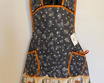 Retro Style Apron - Plus Size Ghosts Halloween Set