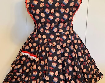Retro Sweetheart Style Apron Friday The 13th