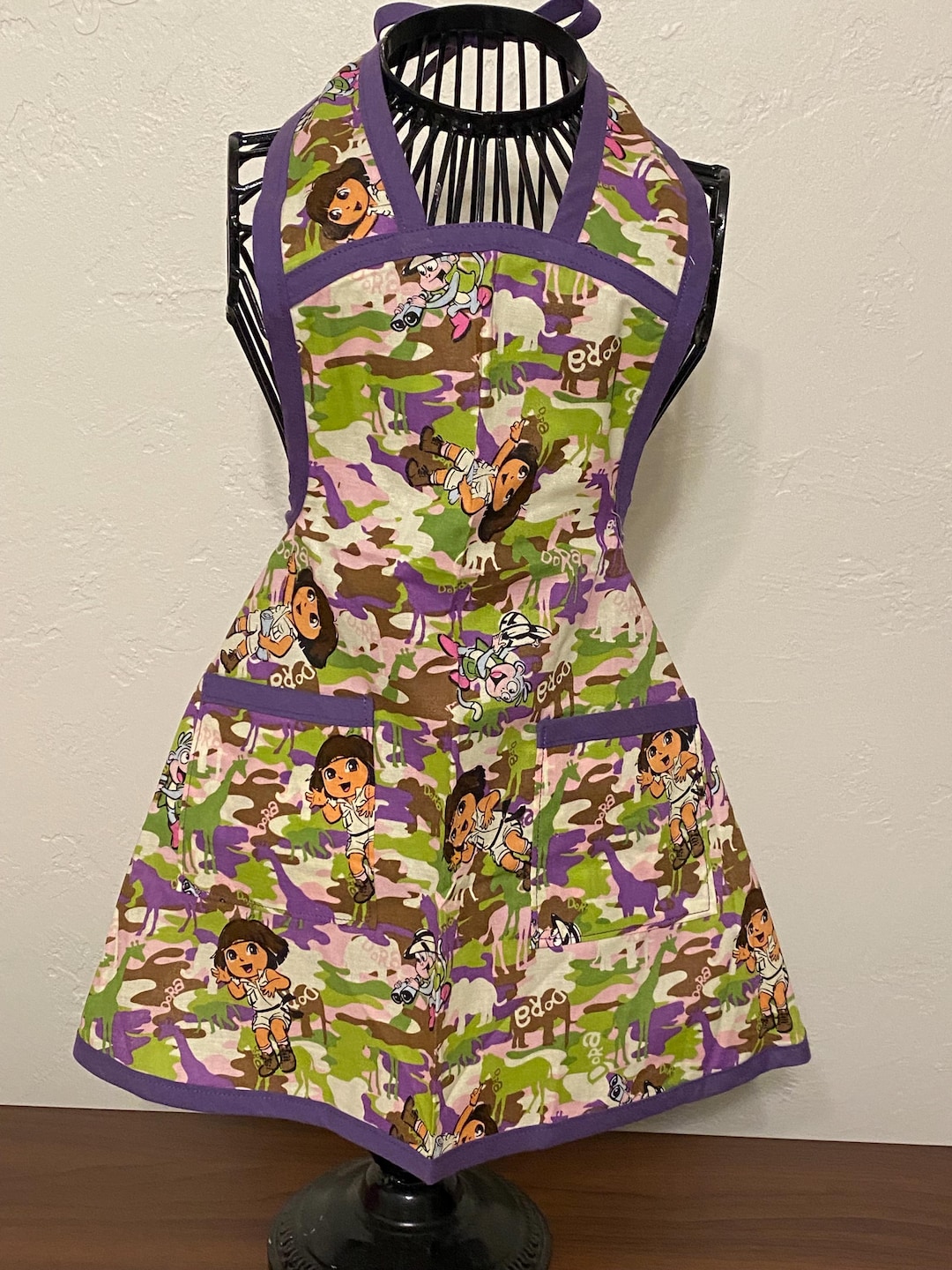 dora-the-explorer-kids-apron-etsy