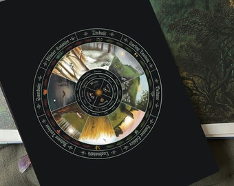 Wheel of the Year Art Print - Northern Hemisphere - Pagan Festival Calendar - Witchy - Magic - Nature - Seasonal Calendar - Zodiac Calendar