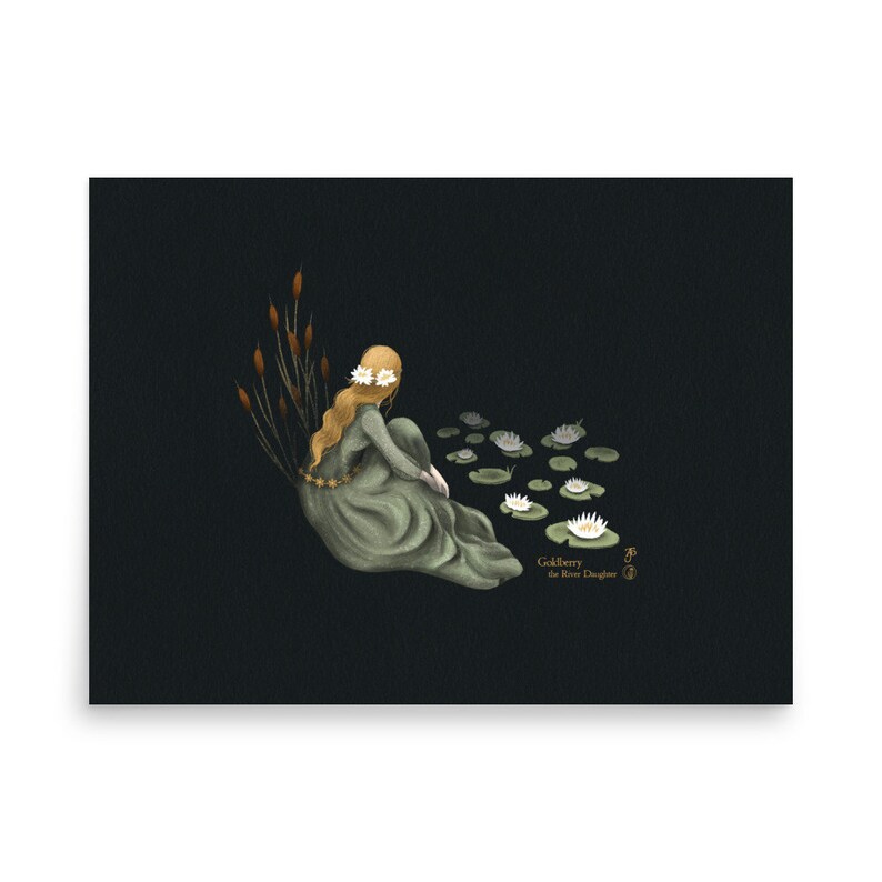 Goldberry the River Daughter Art Print - Inspired by Lord of the Rings ...