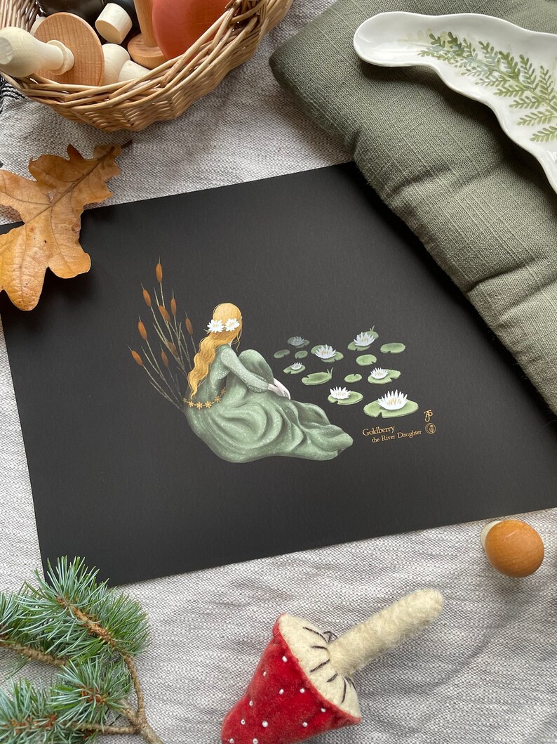 Goldberry the River Daughter Art Print - Inspired by Lord of the Rings ...