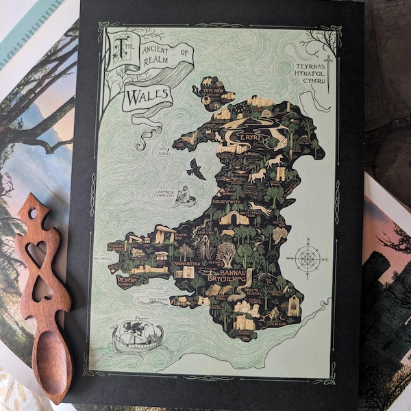 Map of Ancient Wales - Mythology - Historical Sites - Cymru - Neolithic - Medieval - Castles - Mabinogion