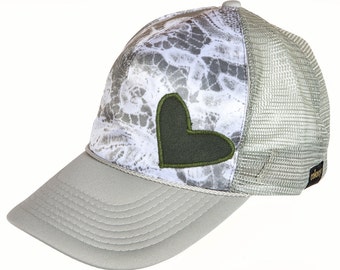 Trucker kapelusz, baseball, kapelusz, zwyczaj, biały, serce, satyna, Tyler, Cap, Unisex, SnapBack, kapelusz męski, kapelusz damski, Kolonia