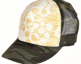 Trucker kapelusz, baseball, kapelusz, zwyczaj, Boho, żółty, ziarna, Bańka, Quad, Camo, Cap, Unisex, Nina, SnapBack, kapelusz męski, kapelusz damski, Kolonia