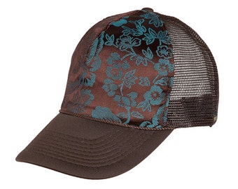 Trucker hat, baseball, kapelusz, niestandardowe, haftowane, jedwab, teal, brązowy, Sunderland, cap, unisex, snapback, męska czapka, czapka damska, Kolonia