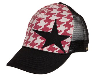 Trucker czapki, czapki baseball, niestandardowe, kapelusz, Pled, houndstooth, Hobbs, haftowane, gwiazda, czapka z daszkiem, unisex, przystawki powrotem, kobiet kapelusz, kapelusz męski
