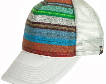 Trucker kapelusz, baseball, kapelusz, zwyczaj, biały, paski, meksykańskie, tekstylne, Frazier, Cap, Unisex, SnapBack, kapelusz męski, kapelusz damski, Kolonia