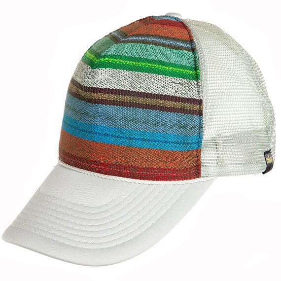 Trucker Hat, Baseball, Hat, Custom, White, Striped, Mexican  display picture 3