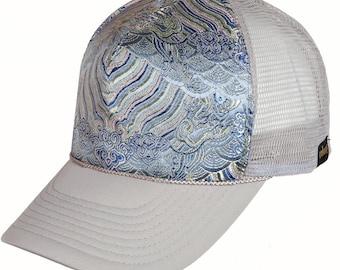 Trucker hat, baseball, kapelusz, niestandardowe, haftowane, jedwab, turkusowy, biały, cap, unisex, Lois, snapback, męska czapka, czapka damska, Kolonia