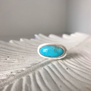 Sea Blue Turquoise Ring