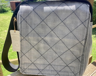 Recycled Orchard Netting - Small Tote Bag  - Grey