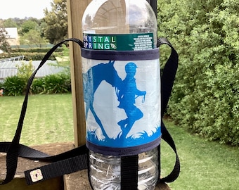 Water Bottle Holder - Recycled Horse Feed Sack - Barko (Large 1.5L bottle)