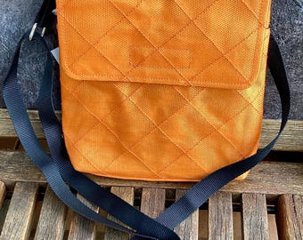 Recycled Orchard Netting - Shoulder Bag - Style “Fiona” - Orange