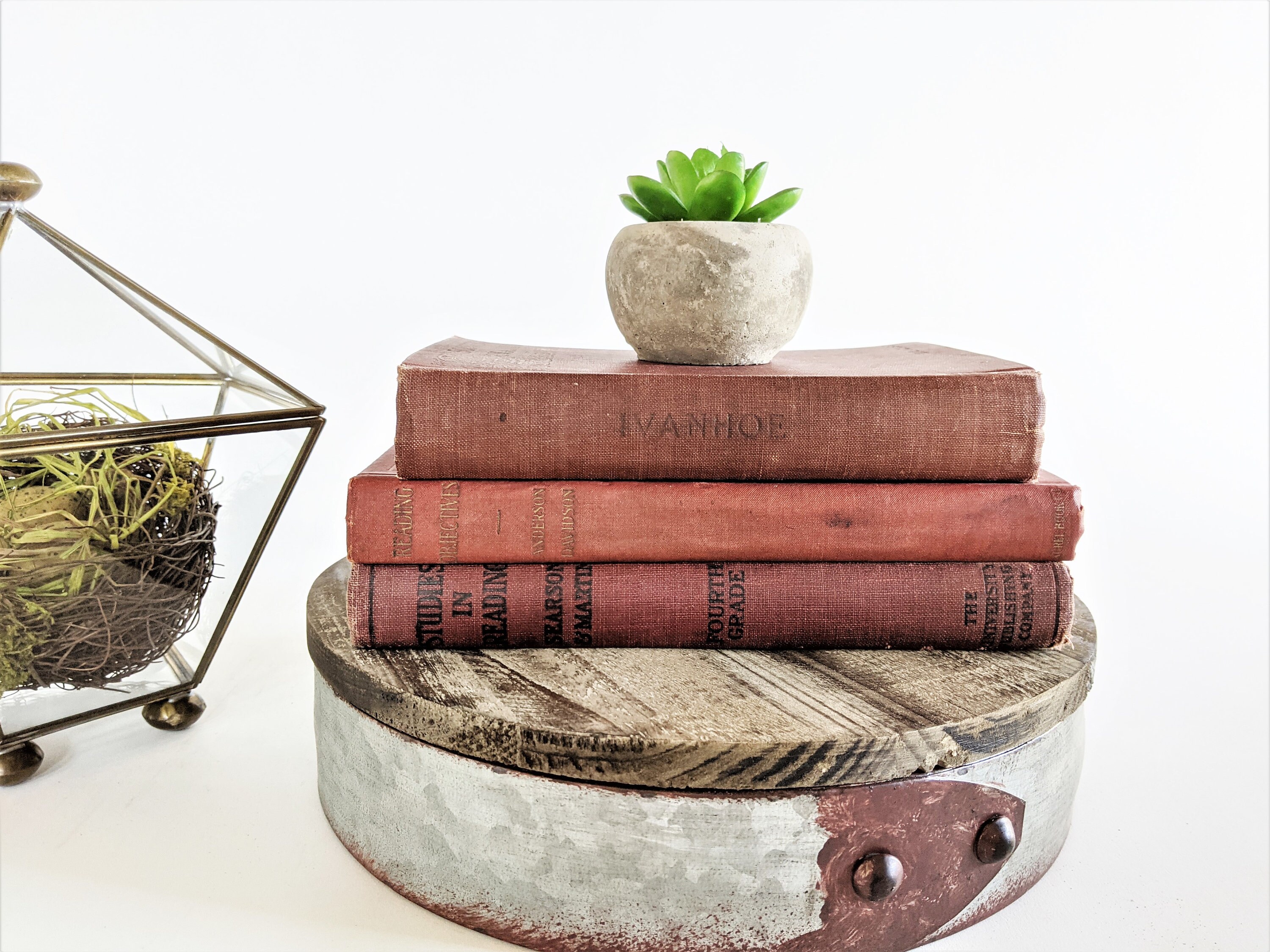 Burgundy Books Vintage Decorative Book Set Book Bundle Shelf Etsy