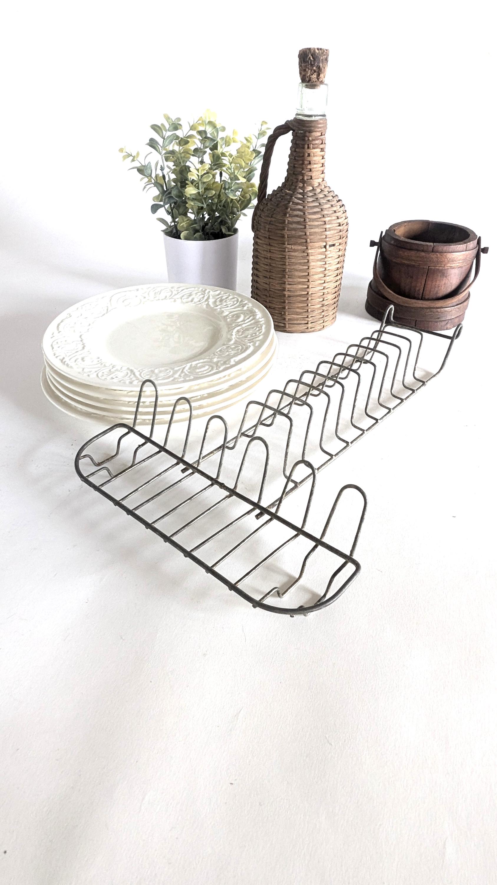 ヴィンテージ金属製ドライングラック2個セット