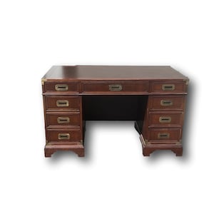 Heckman  Wood campaign style beautiful desk